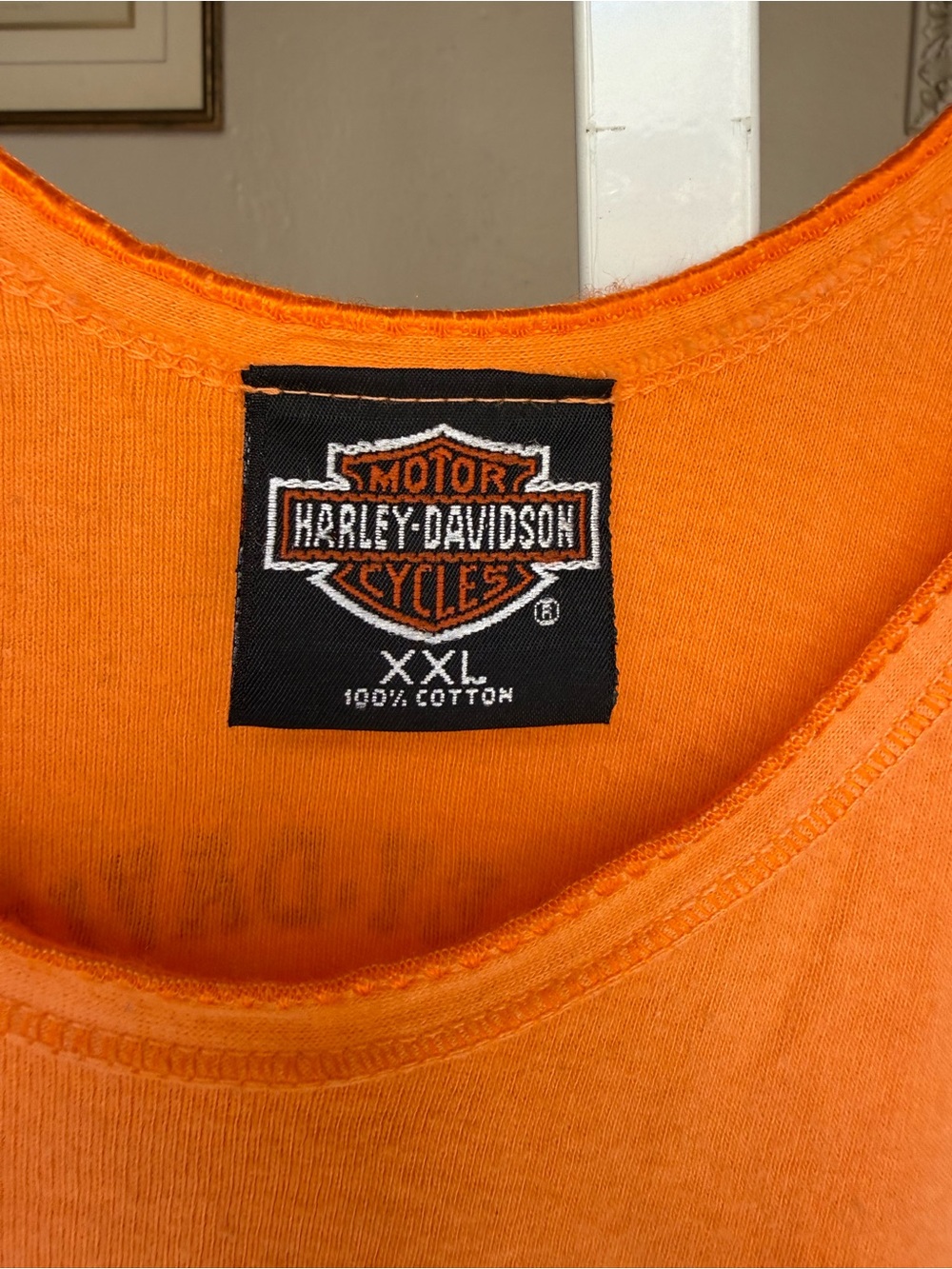Vintage Harley-Davidson Tweety Bird Orange 'Chicks Rule' Baby Tank Top XXL - Picture 7 of 11